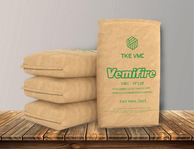 VỮA CHỐNG CHÁY VERMICULITE THẠCH CAO VMC - VF120