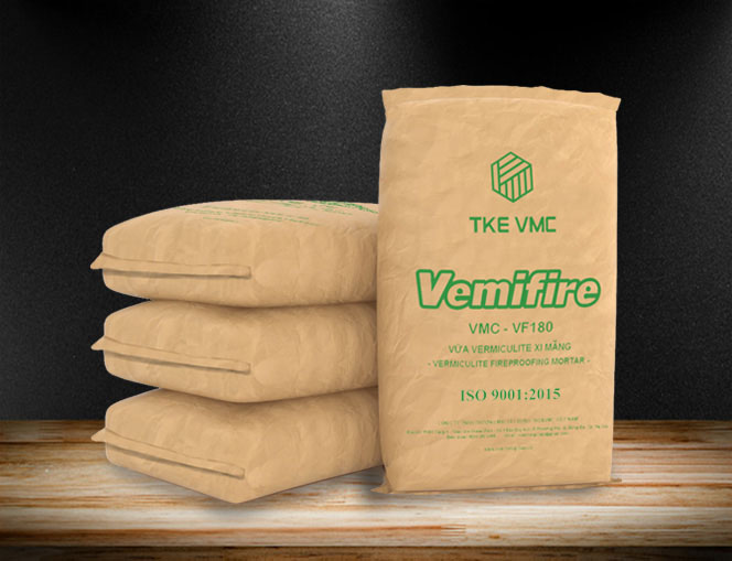 VỮA CHỐNG CHÁY VERMICULITE XI MĂNG VMC - VF180